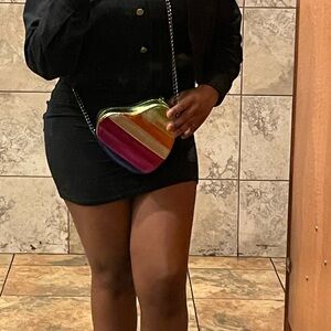 Heart-Shaped Rainbow Bag